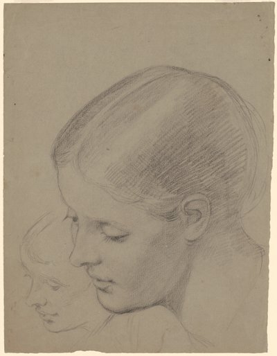 Studi di una testa femminile da Jr. Enoch Wood Perry