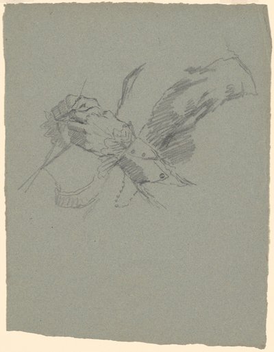 Studio di mani che lavorano a maglia [recto] da Jr. Enoch Wood Perry
