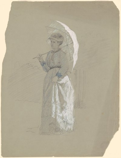 Donna con parasole da Jr. Enoch Wood Perry