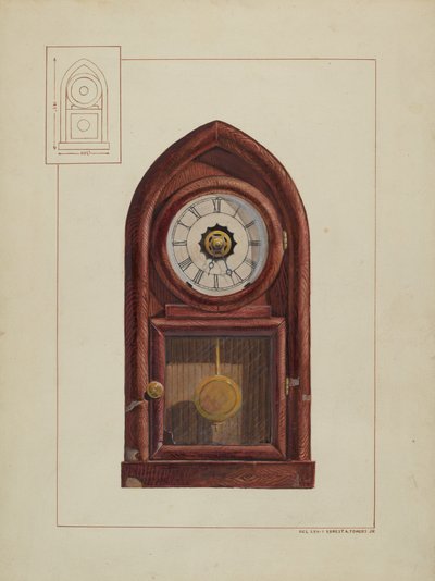 Orologio da mensola da Jr. Ernest A. Towers