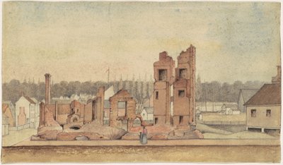 Rovine di una taverna, Petersburg, Virginia da Jr. William Skinner Simpson