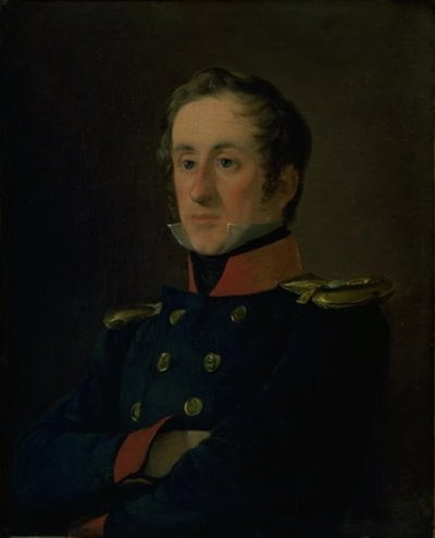 Il pittore marino Emil Wilhelm Normann in uniforme da ufficiale di marina da Jørgen Roed