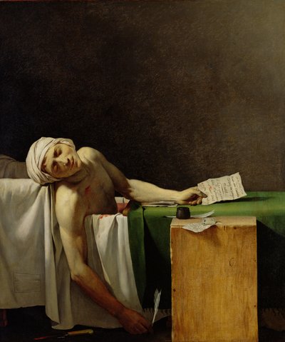 La morte di Marat, dopo l