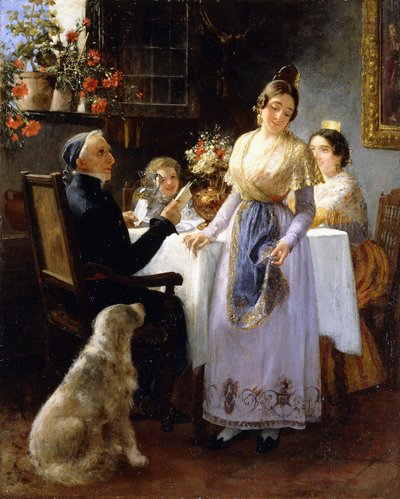 La lettera da Juan Antonio Benlliure y Gil