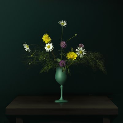 Natura morta con vaso di fiori di campo da Juan Antonio Palacios