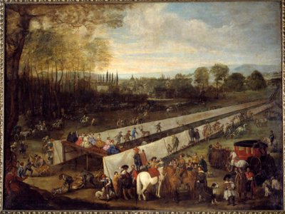 La caccia di Tabladillo ad Aranjuez da Juan Bautista Martinez del (attr. to) Mazo