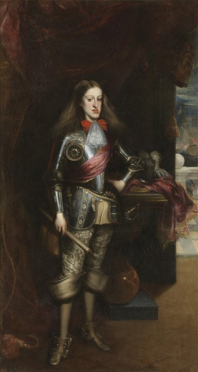 Carlo II in armatura da Juan Carreño de Miranda