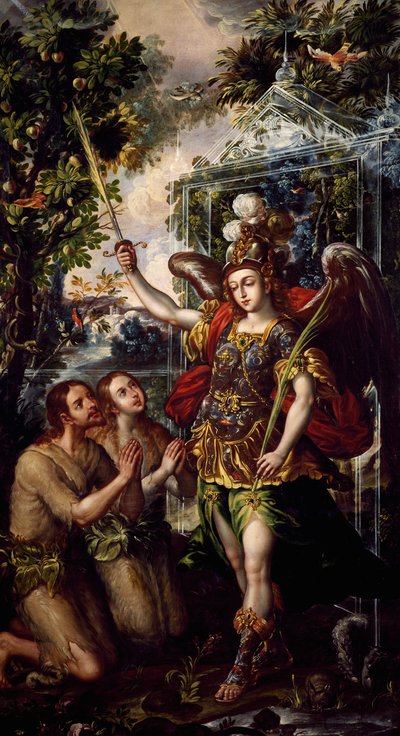 Adamo ed Eva cacciati dal Paradiso da Juan Correa