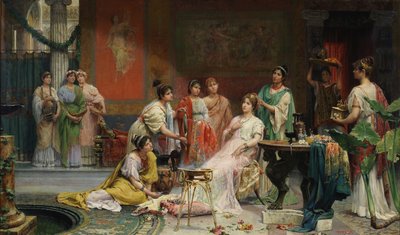 Toilette di una dama romana da Juan Giménez Martín