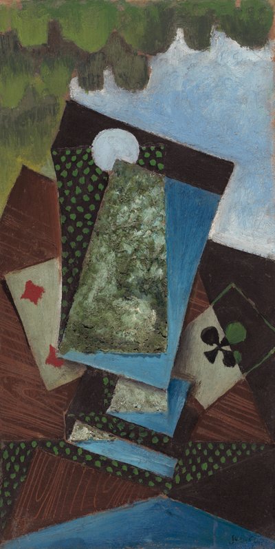 Asso di fiori e quattro di quadri, 1915 da Juan Gris