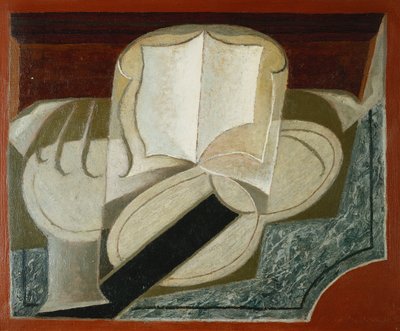 Libri e chitarra; Le Livre et la Guitare, 1925 da Juan Gris
