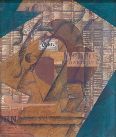 Bottiglia di rum e giornale da Juan Gris