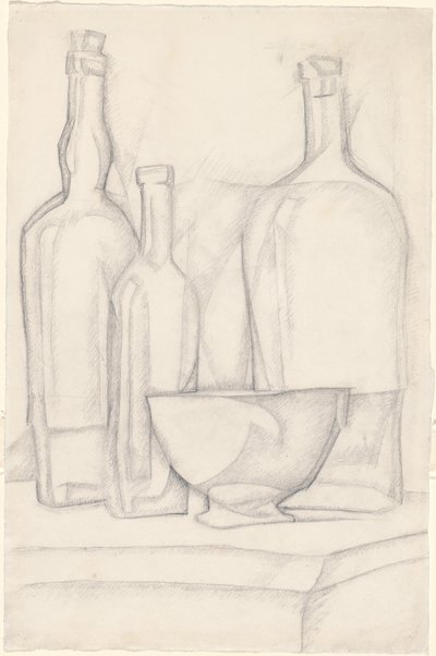 Bottiglie e ciotola da Juan Gris
