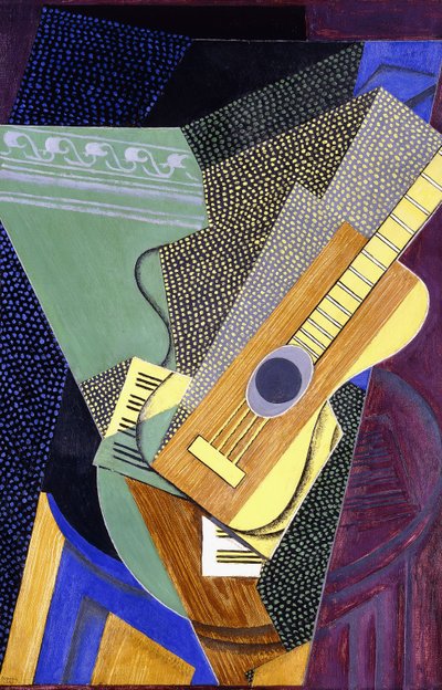 Chitarra su un tavolo; Guitare sur une Table, 1916 da Juan Gris