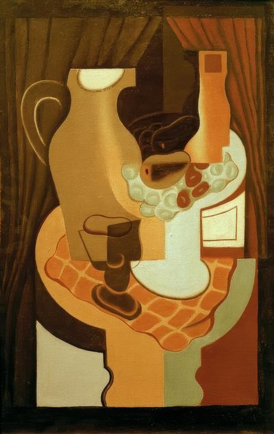 Brocca e ciotola di frutta da Juan Gris
