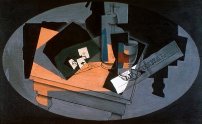 Carte da gioco e sifone, 1916 da Juan Gris
