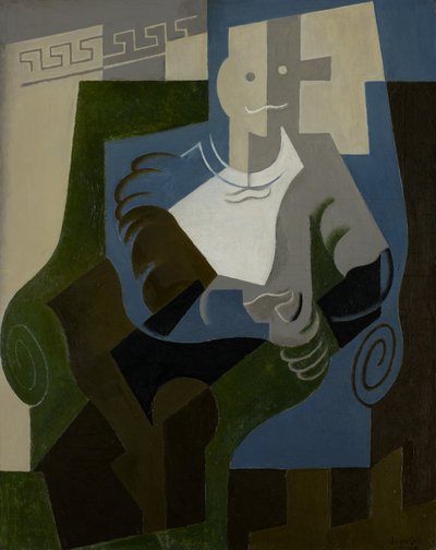 Arlecchino seduto, c.1920 da Juan Gris