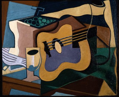 Natura morta con chitarra, ottobre-novembre 1920 (olio su tela) da Juan Gris