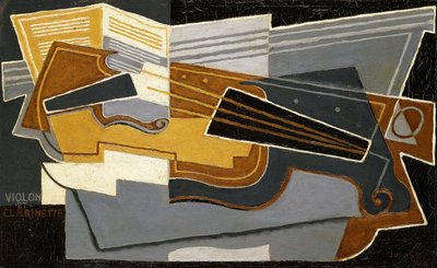Violino e clarinetto da Juan Gris