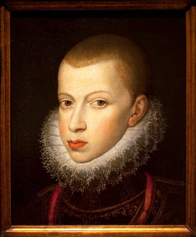 Ritratto del principe Filippo III (Felip III di Castiglia, detto il Pio) da Juan Pantoja de la Cruz