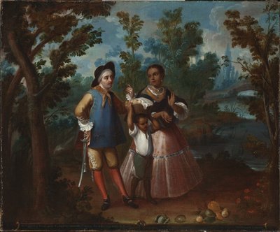 X. Da spagnolo e torna indietro, sospenditi in aria, c.1760 da Juan Patricio Morlete Ruiz