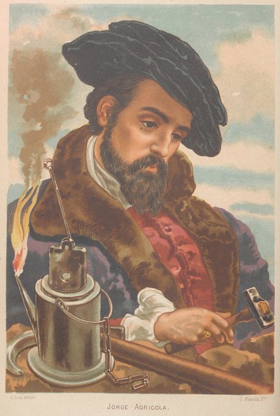 Georgius Agricola. Da: La ciencia y sus hombres da Juan Planella y Rodríguez