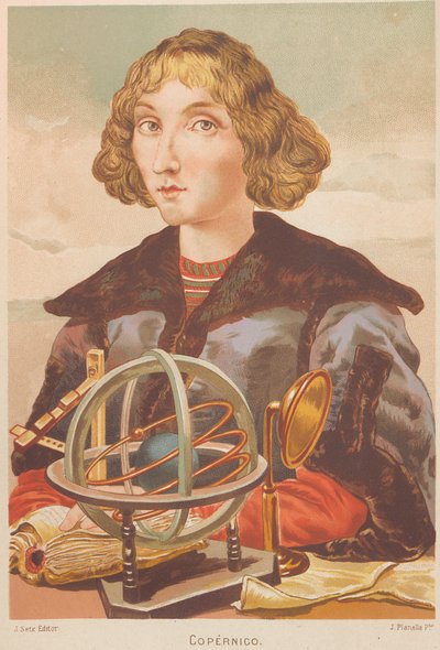Ritratto di Niccolò Copernico da Juan Planella y Rodríguez