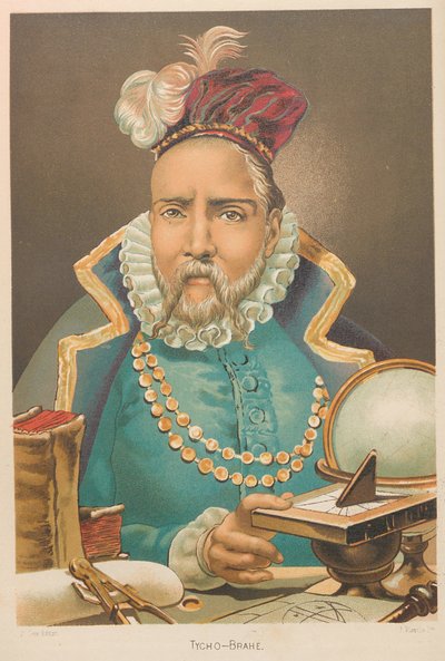 Ritratto di Tycho Brahe da Juan Planella y Rodríguez