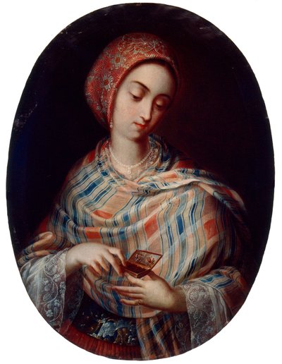 Signora con scialle da Juan Rodríguez Juárez
