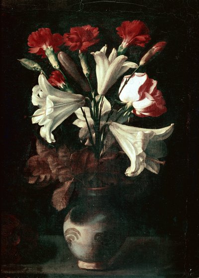 Florero (Gigli e garofani in un vaso) da Juan de (attr. to) Zurbaran