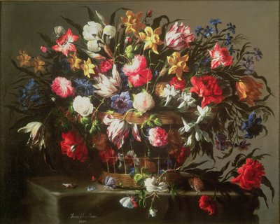 Cesto con Fiori da Juan de Arellano