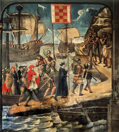 Sbarco del Cardinale Cisneros a Orano, c. 1514 da Juan de Borgoña