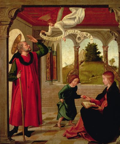 La Sacra Famiglia, c.1535 da Juan de Borgoña