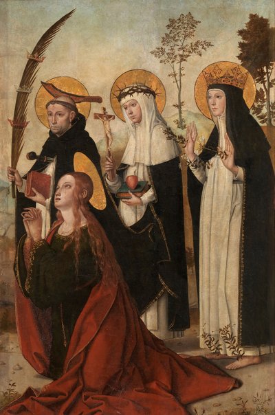 Maria Maddalena, Pietro da Verona, Caterina da Siena e Margherita d