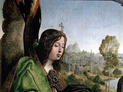Battesimo di Cristo (dettaglio) da Juan de Flandes