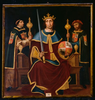 San Ferdinando Intronizzato con Due Cortigiani da Juan de Juanes