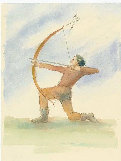 Un arciere medievale, 2004 da Judith Dobie