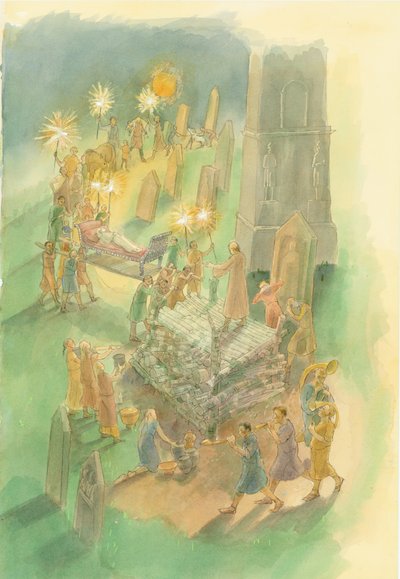 Processione funebre, cimitero romano di Brougham, Cumbria, 3° secolo da Judith Dobie