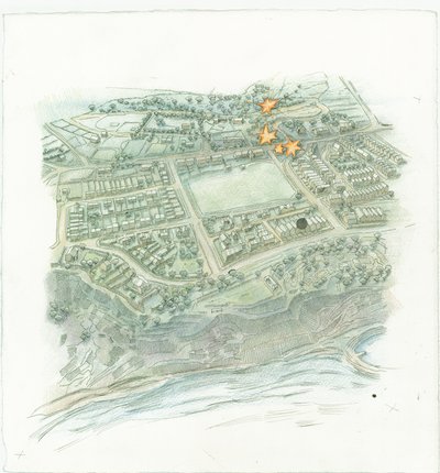 Bombardamento navale tedesco di Scarborough, North Yorkshire, 1914 da Judith Dobie
