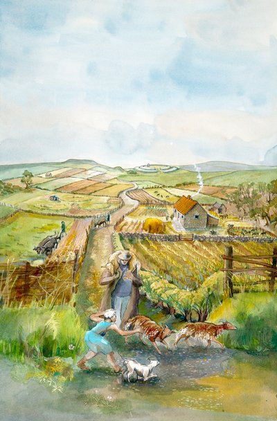 Paesaggio rurale, III secolo, c. 1990-2010 da Judith Dobie