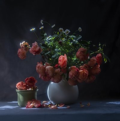 Natura morta con rose malinconiche da Judy Tseng