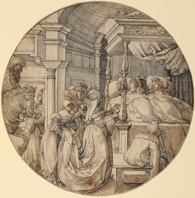 Bridal Scene da Jörg Breu the Elder