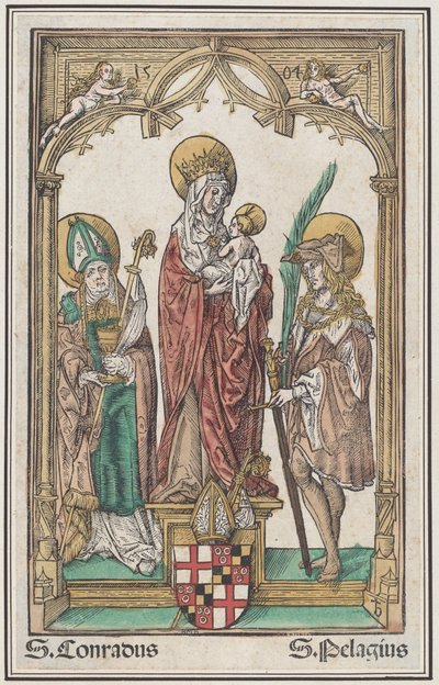 La Vergine e il Bambino con San Corrado e San Pelagio da Jörg Breu the Elder