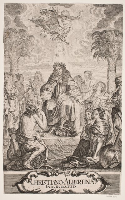 Il Duca Christian Albrecht Onorato da Apollo e le Nove Muse da Jürgen Ovens