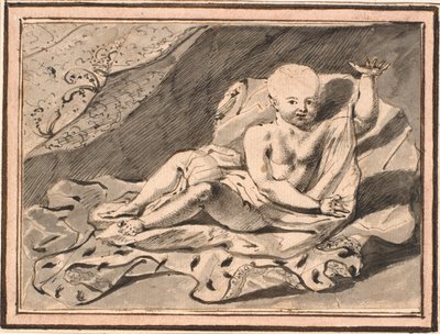 Putti sdraiati su un mantello di ermellino da Jürgen Ovens