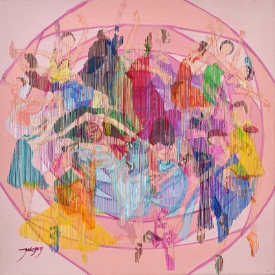 Movimento di danza colorato da Jukyong Park