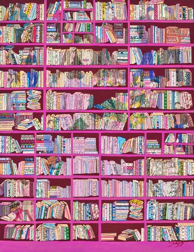 Librerie rosa colorate da Jukyong Park
