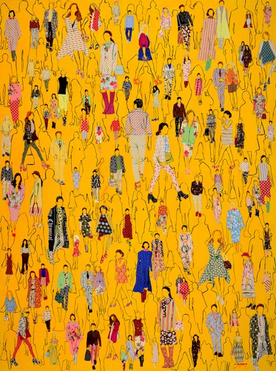 Folla alla moda in giallo da Jukyong Park