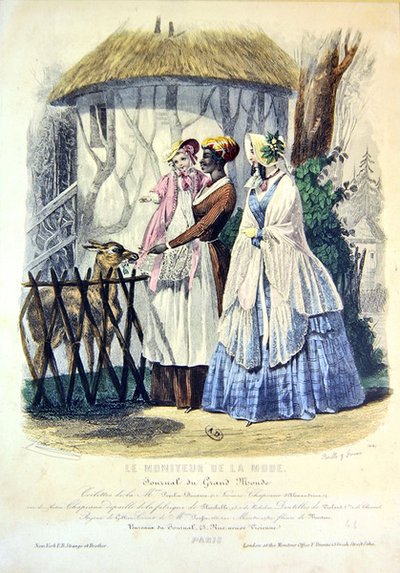 Visita allo zoo del Jardin des Plantes a Parigi, tavola di moda da Jules (after) David