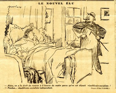 Candide, Satirico in B & N da Jules Abel Faivre